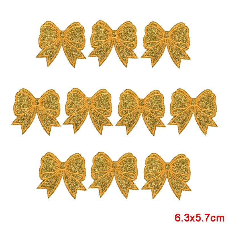 10 Stück Funkelnde Diamant-Schleifen-Herz-Aufnäher zum Aufbügeln, Stickerei-Patches aus Glitzermaterial für Westen und Taschen, Funkelnde Geschenkidee für Mädchen – Detail 10