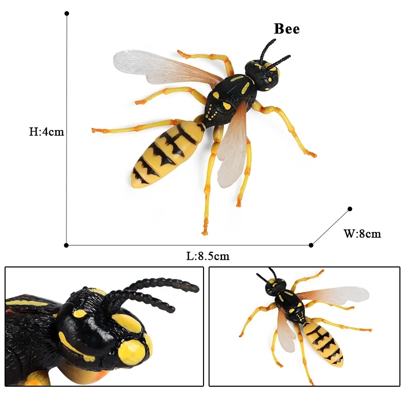 Oenux Simulation Libelle Heuschrecke Tausendfüßler Wildes Insekt Tiere Modell Actionfiguren Miniatur Bildung Sammlung Kinderspielzeug – Detail 6