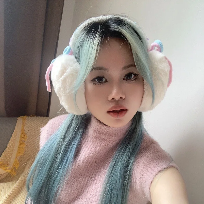 

Anjj Y2K Colorful Earmuffs with Plush Bow 2025 Fashion Winter Popular Trendy Ear Muffs Wear Accessories Ear Warm Cover