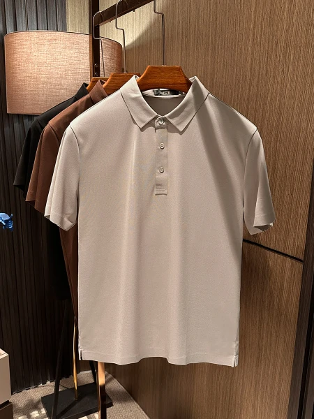 

Мужская футболка из ти-ацетата, приятная к телу, гладкая, легкая, высококачественная, для повседневной носки, летняя, из чистого хлопка.