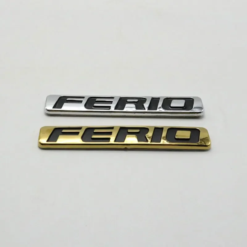 For Civic Ferio Emblem Badge Car Sticker Rear Trunk 3D Letter Logo Nameplate Decal