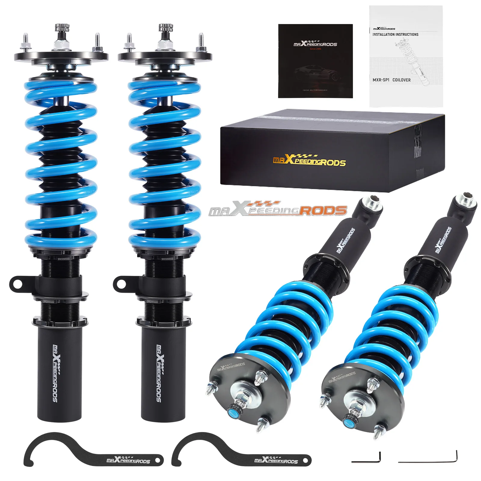 MaXpeedingrods Coilover Suspension Kit for BMW 5 Series E60 RWD 2004-2010 525i 528i 530i 535i 545i 550i 520d 525d 530d 535d
