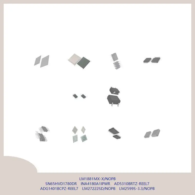 

LM1881MX-X/NOPB SN65HVD1780DR INA4180A1IPWR AD5310BRTZ-REEL7 ADG1401BCPZ-REEL7 LM27222SD/NOPB LM2599S-3.3/NOPB