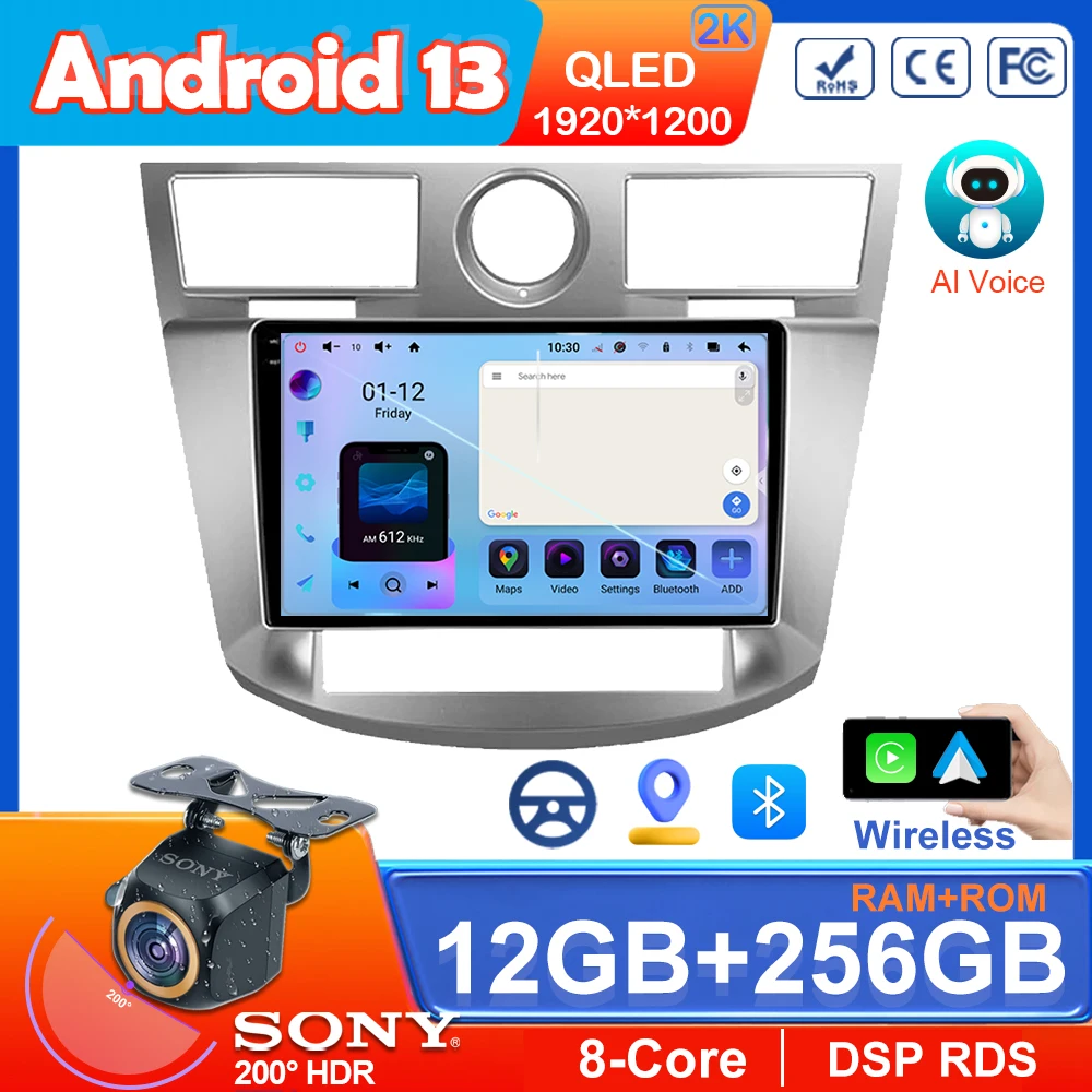 

Car Android13 Wireless Carplay For Chrysler Sebring 3 JS 2006 - 2010 Auto Radio Stereo Multimedia Player GPS Navigation No 2din