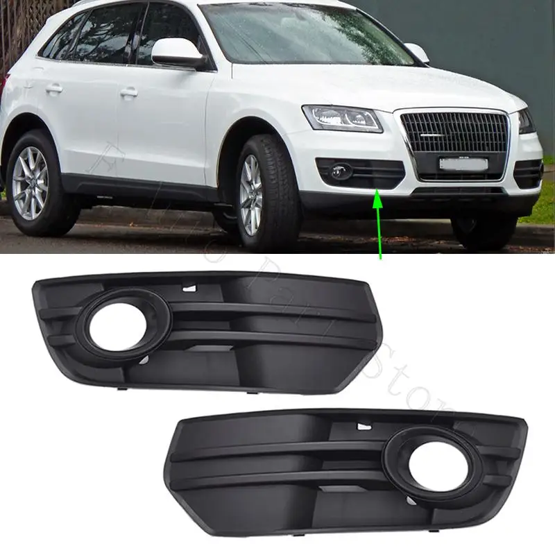 

Для Audi Q5 2009 2010 2011 2012 автомобильный передний бампер, противотуманная лампа, решетка радиатора, Обшивка Рамы, крышка капота 8R0807681A 8R0807682A