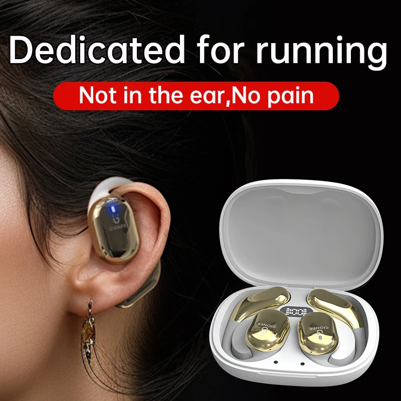 Gionee-Casque sans fil à conduction OWS Sophia, Bluetooth 5.3, crochet d'oreille sport à oreille ouverte, 32H ENC, écouteurs antibruit IPX5
