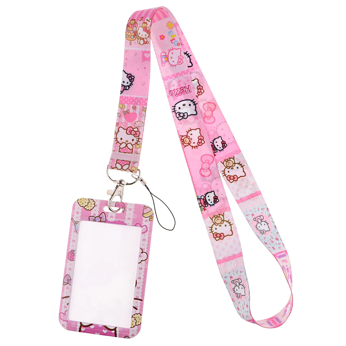 Cute Lanyard for Key Neck Strap lanyard Card ID Badge Holder Key Chain Key Holder Japanese Anime Key Rings Accessories Gifts