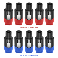 Audio Cable Adapter Connector with Twist Lock 4 Pole Speakon Connectors for Speakon NL4FC NL4FX NLT4X