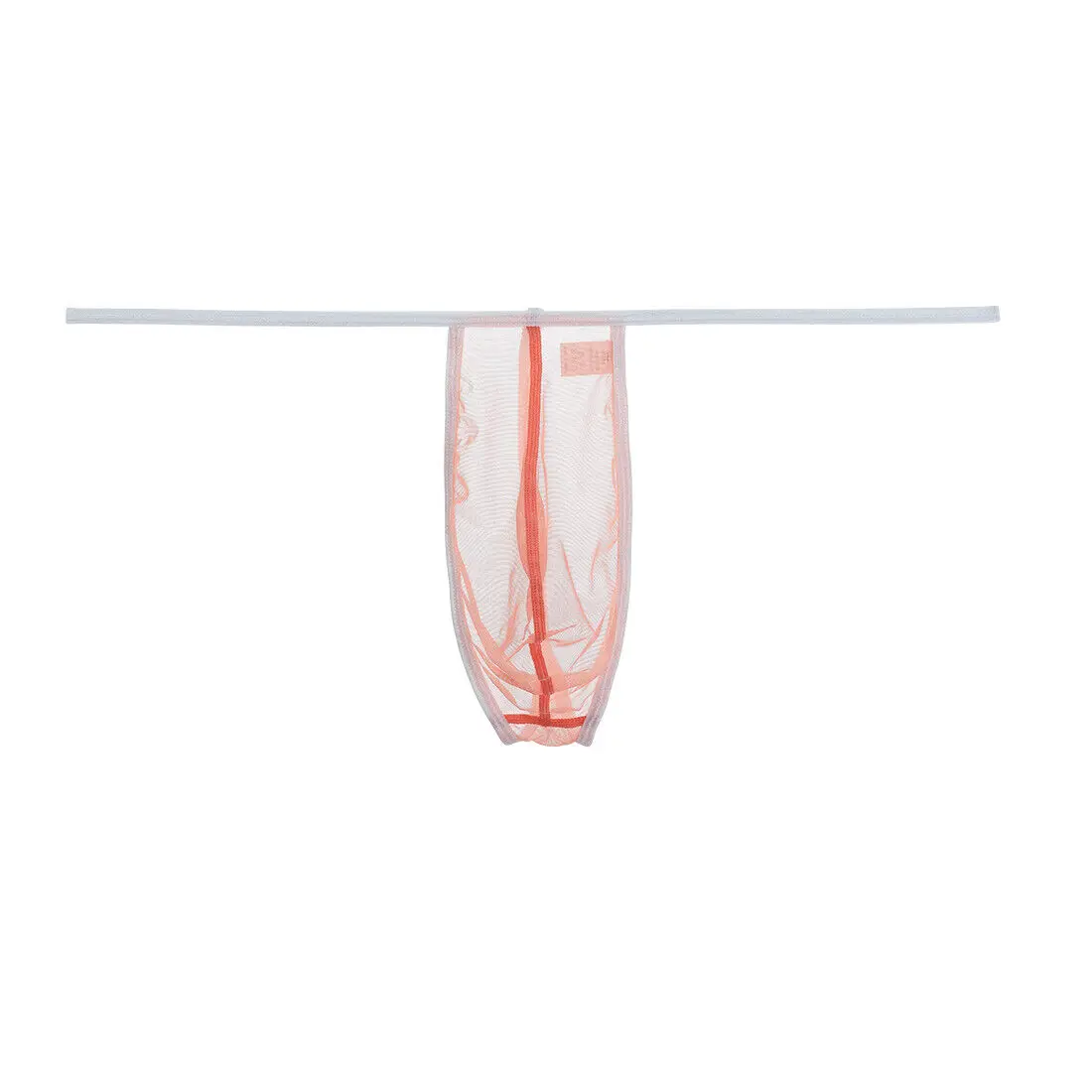 Jinshi Men's Jockstrap Comfortable Thongs Mesh See Through Underwear G-Strings Sexy T-back