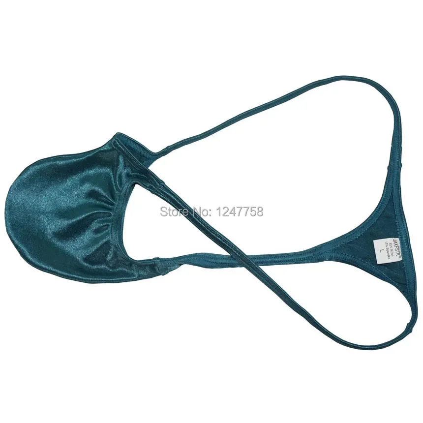 الرجال انتفاخ الحقيبة الملابس الداخلية T الظهر ، مثلي الجنس لامعة مايكرو سلسلة ثونج ، مصغرة مثلي الجنس #2