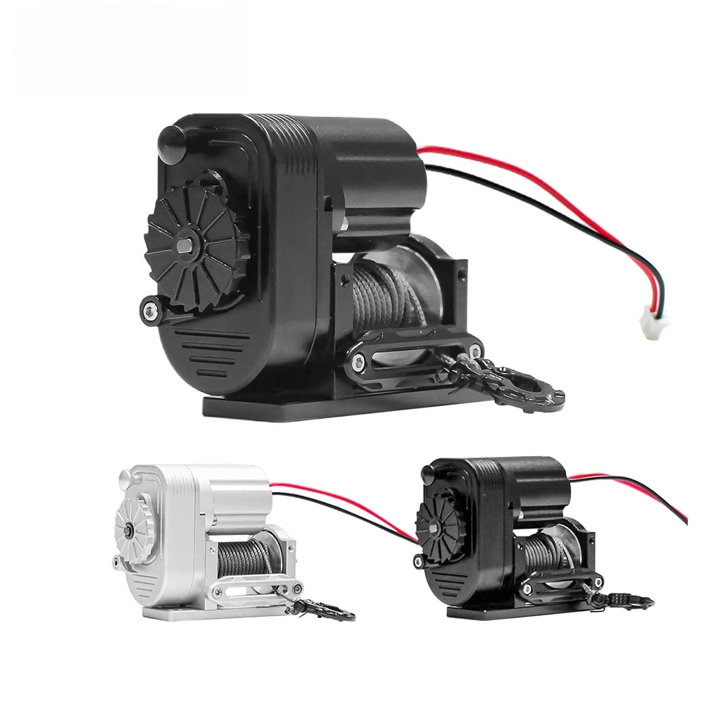 6-12.4V 50lbs Load Aluminum 1/10 Crawler Vertical Winch 8274 Simulated For  RC Crawler AXIAL SCX10 II 90046 TRX4 4WD Upgrades
