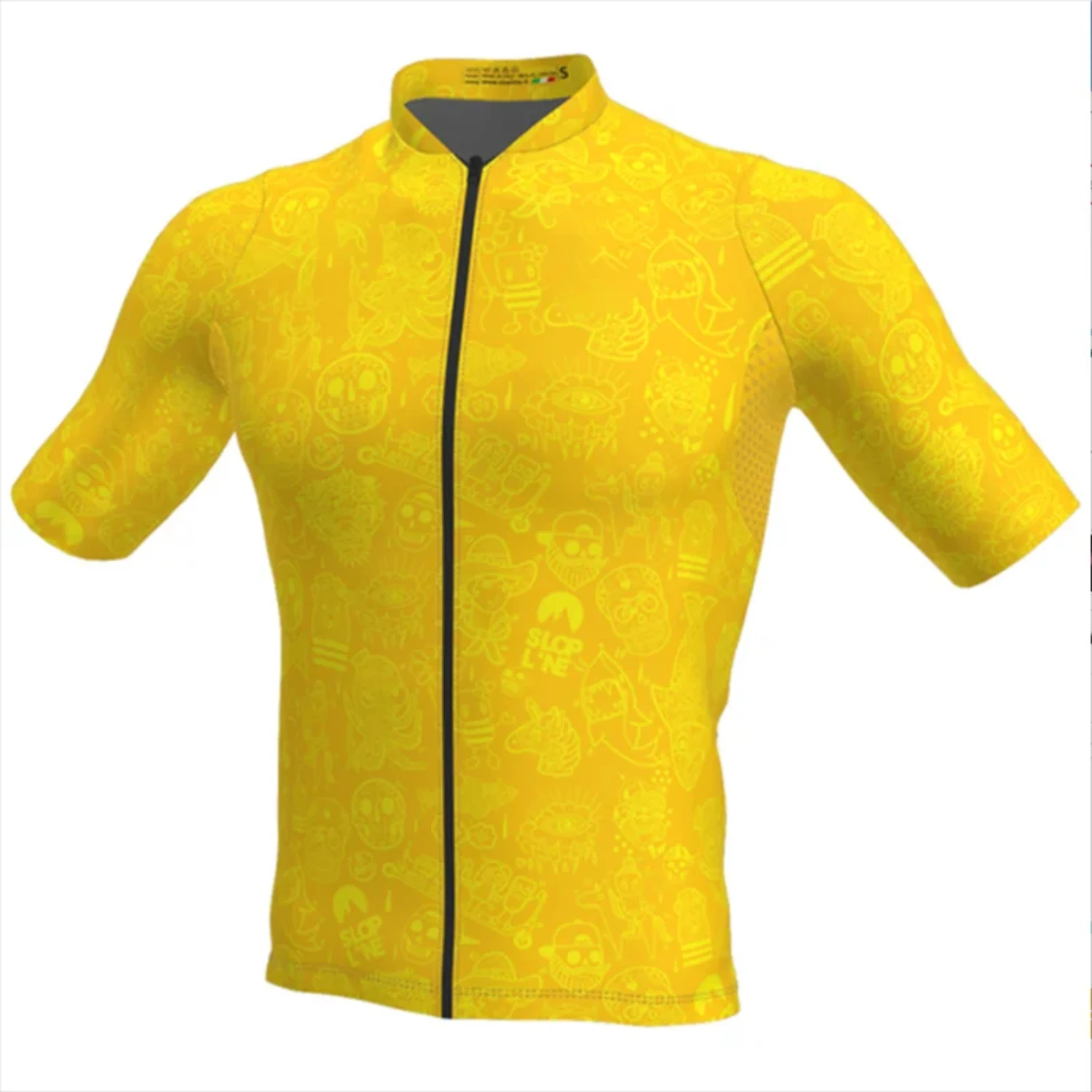 Breathable Unisex White Cartoon Cycling Jersey Spring Anti-Pilling Eco-Friendly Bike Clothing Top Road Team Bicycle Triathlon F