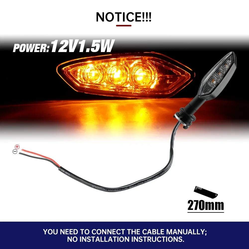 LED Turn Signal Light For YAMAHA YZF R15 R25 R3 R125 MT25 MT03 MT15 MT07 MT09 MT10 XJ6 FZ6 Motorcycle Accessories Indicator Lamp