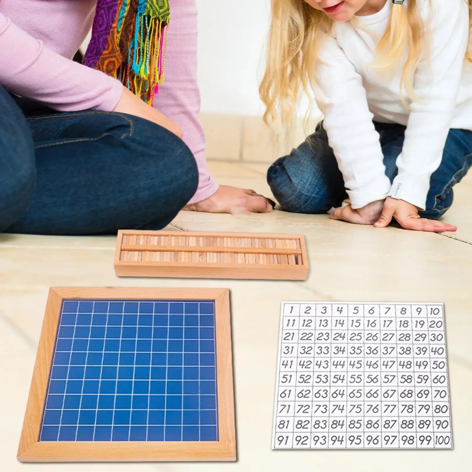 

Montessori 1-100 Number Board 1 to 100 Consecutive Numbers for Preschool