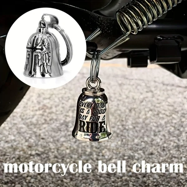 الرجعية الجناح تصميم السائق حسن الحظ سحر سبيكة الشرير نمط الشر الروح فخ جرس الرجال خمر ثلاثية الأبعاد تصميم دراجة نارية الجارديان جرس