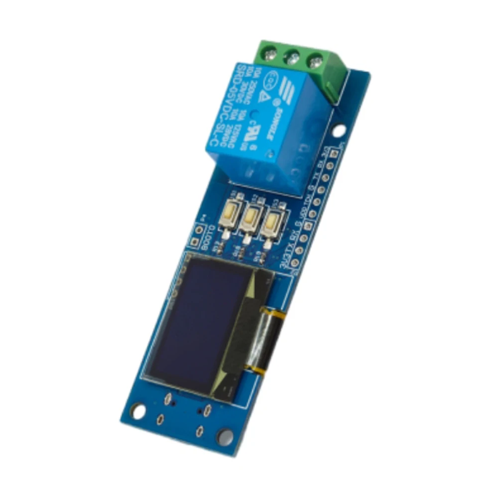 

ZW101 Fingerprint Single Relay Module Capacitive Semiconductor 0.96'' OLED Display STM32 Chip Secondary Development Relay Board