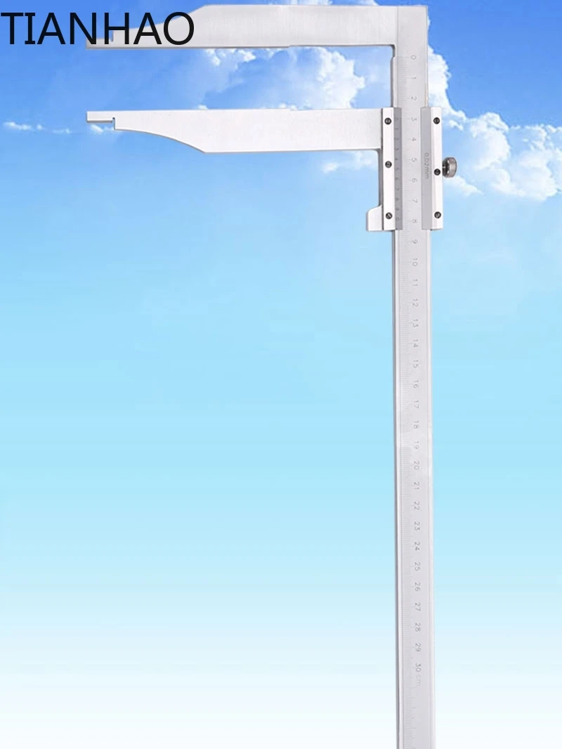 Precision Extended Jaw Vernier Caliper for Digital Multimeter Measuring Tools Stainless Steel 0-300mm 500mm 600mm 1000mm High