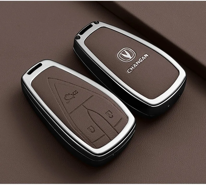 Zinklegierung Autoschlüsselhülle für Changan CS55 Plus CS35 2026 CS75 2025 X7 X5 UNI-K UNI-Z Zubehör Schlüsselanhänger Fernbedienungsgehäuse – Detail 9
