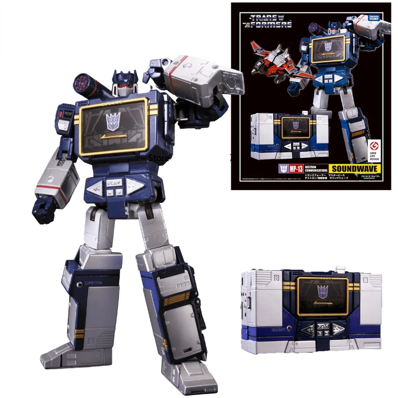 

Новинка, роботы-трансформеры Takara Tomy KO MP13 Mp-13, экшн-фигурка Soundwave, коллекционная игрушка, дропшиппинг