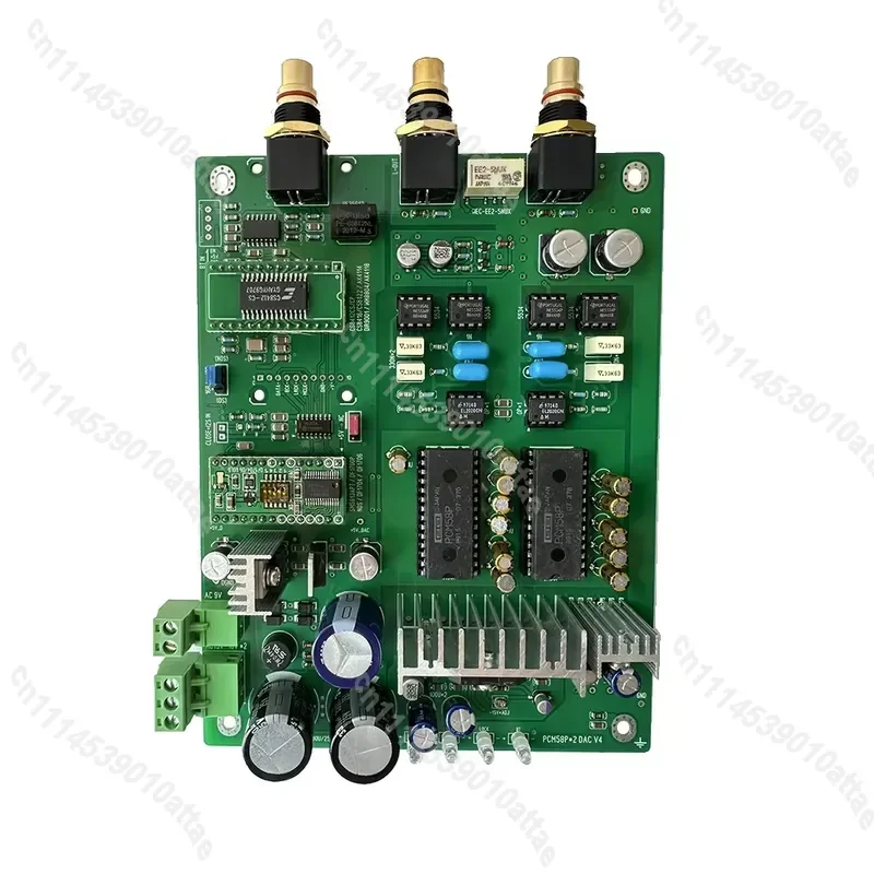 PCM5102 DAC CS8412 Decoder Board Coaxial Bluetooth I2S Input Balanced RCA Output NE5534 Op Amp Audio Module