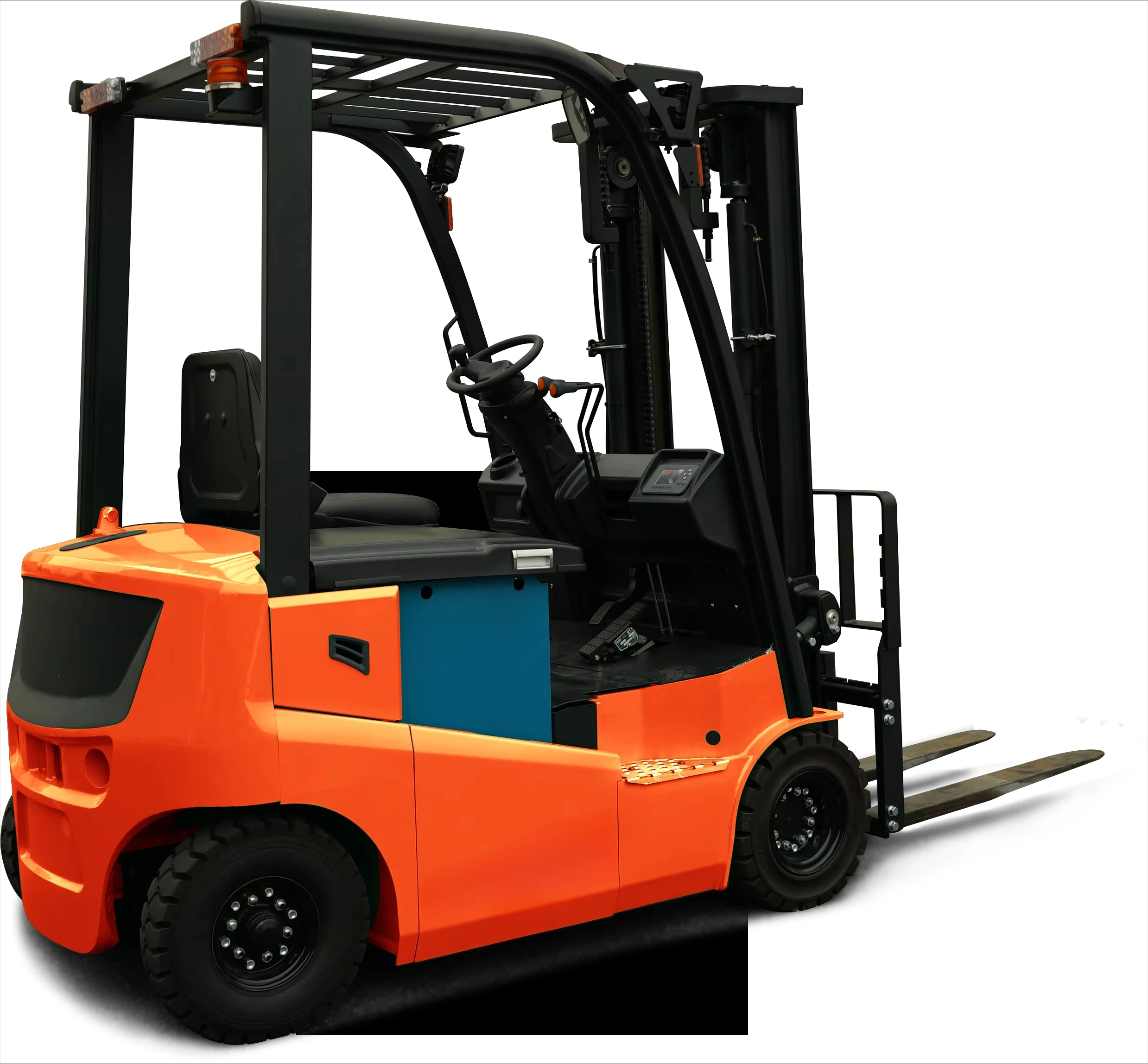 The New High-quality Electric Forklift with 2 Tons Load Capacity Battery Operated for Warehouse and Restaurant Use Customized