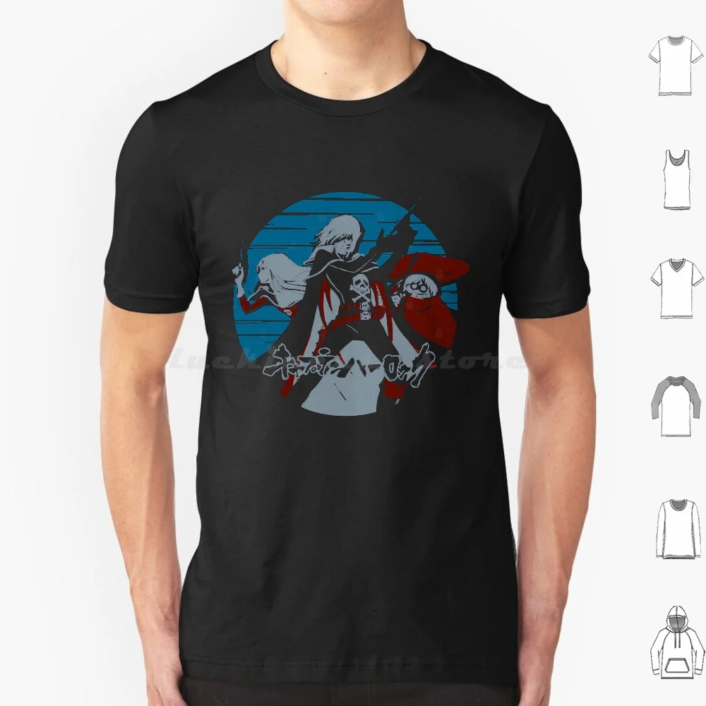 Camiseta 126 B Har Lock T R I O T para hombres, mujeres y niños, 6xl, Harlock, Anime, Arcadia, Capitán Harlock, Japón, Manga, pirata, Retro, Vintage