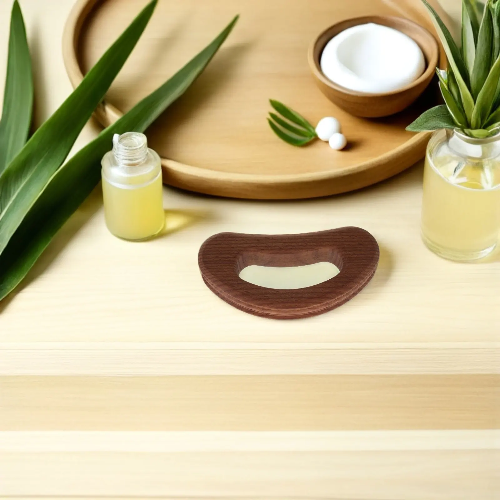 

Wooden Guasha Board Massage Scraper Tool Smooth Surface Handheld Massager for Neck Shoulder Back Body Relaxation Spa Therapy