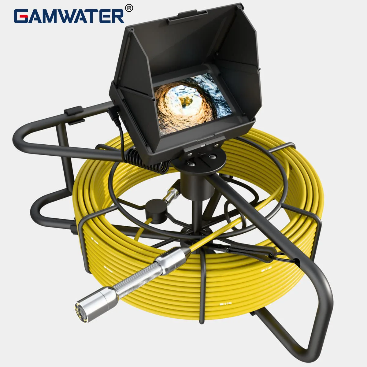 

4.3-inch Sewer Pipe Inspection Camera with DVR, IP68 Waterproof HD Snake Camera with Night Vision & 16GB TF Card