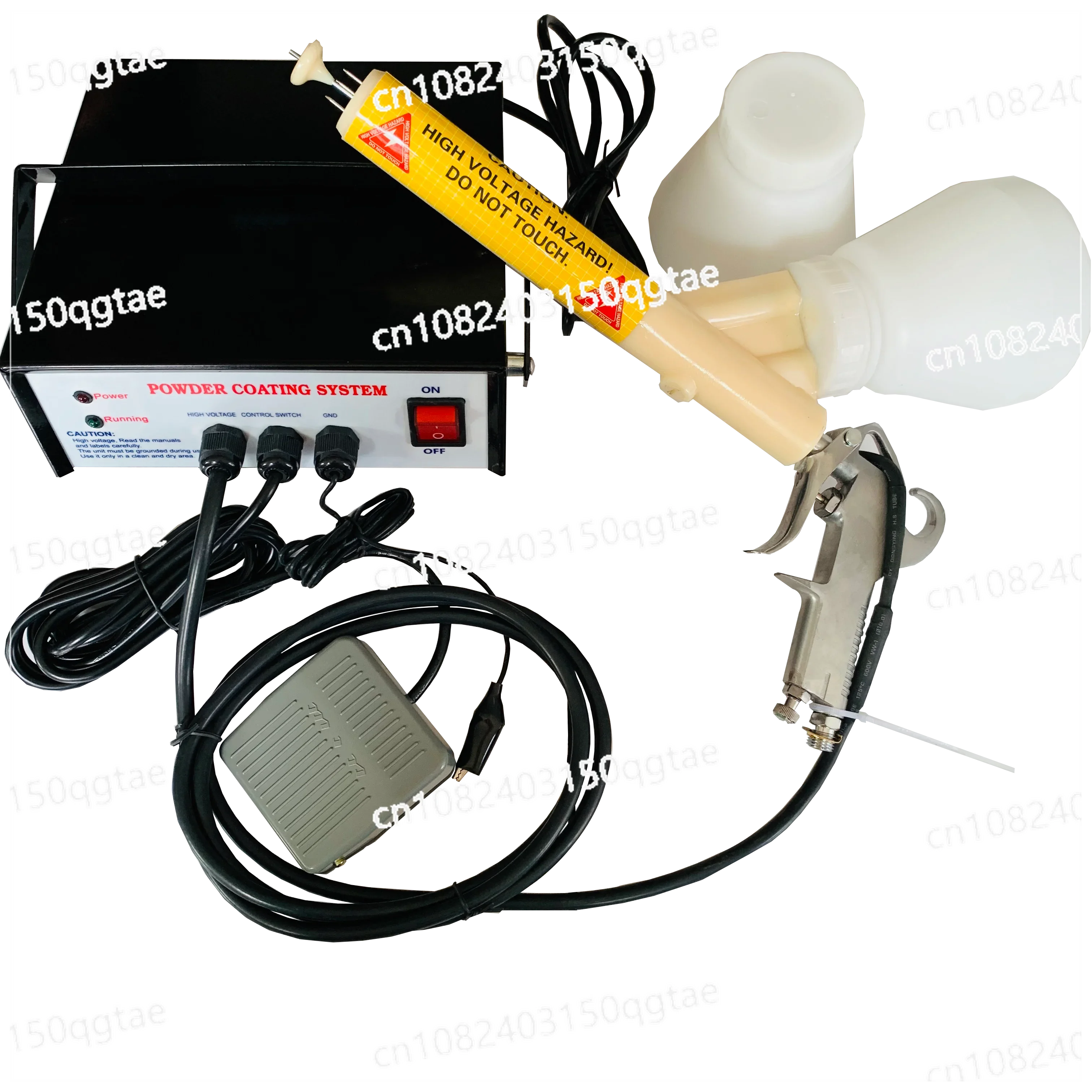 110V/220V Portable Powder Coating System Paint Gun Coat Electrostatic Spraying Machine 5 Stage Adjustable