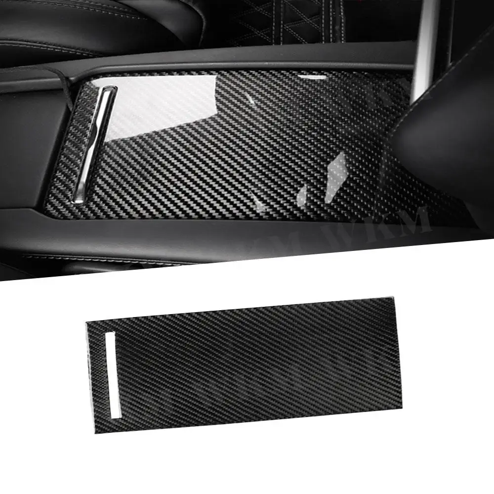 

Carbon Fiber Interior Trim Console Armrest Box Moulding Cover Sticker For Tesla Model S X 2014-2019 Car Styling