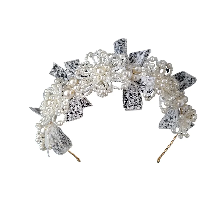 sweet-handmade-lace-pearl-crown-bridal-tiara-wedding-dress-headgear-studio-style-hair-accessories