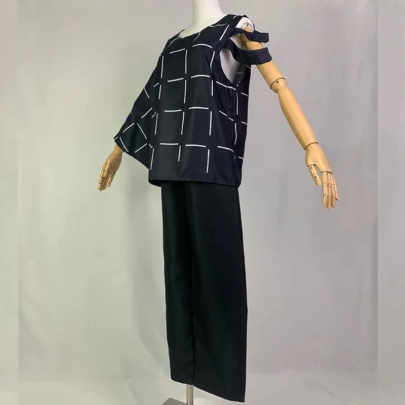 Mahito Cosplay Costumes Wig Top Pants Suit Halloween Costume For Men Carnival Party Mahito Set For Comic Con