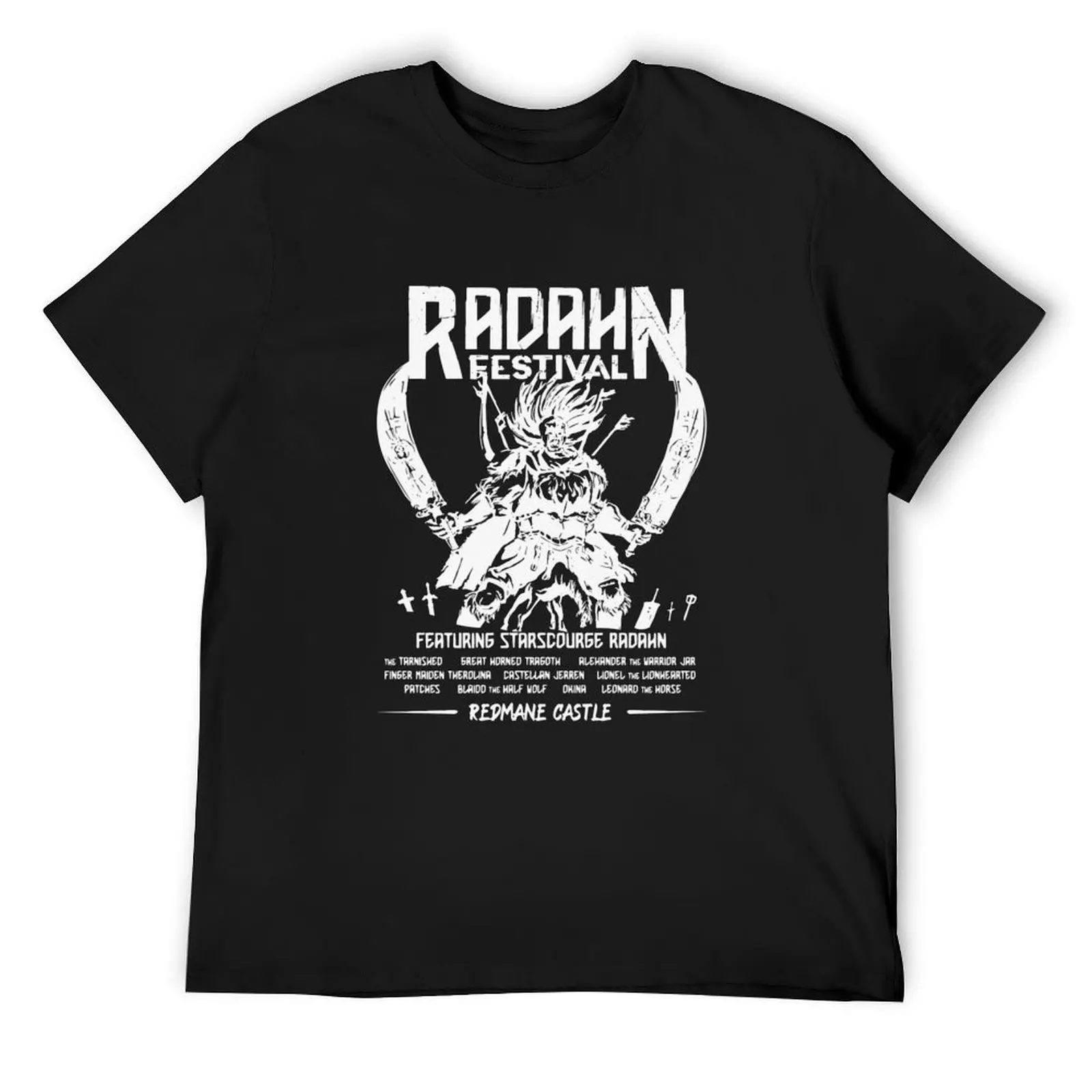 

Festival Radahn Classic 10 Essential T-Shirt vintage graphic tee summer top blue lock black t-shirts for men