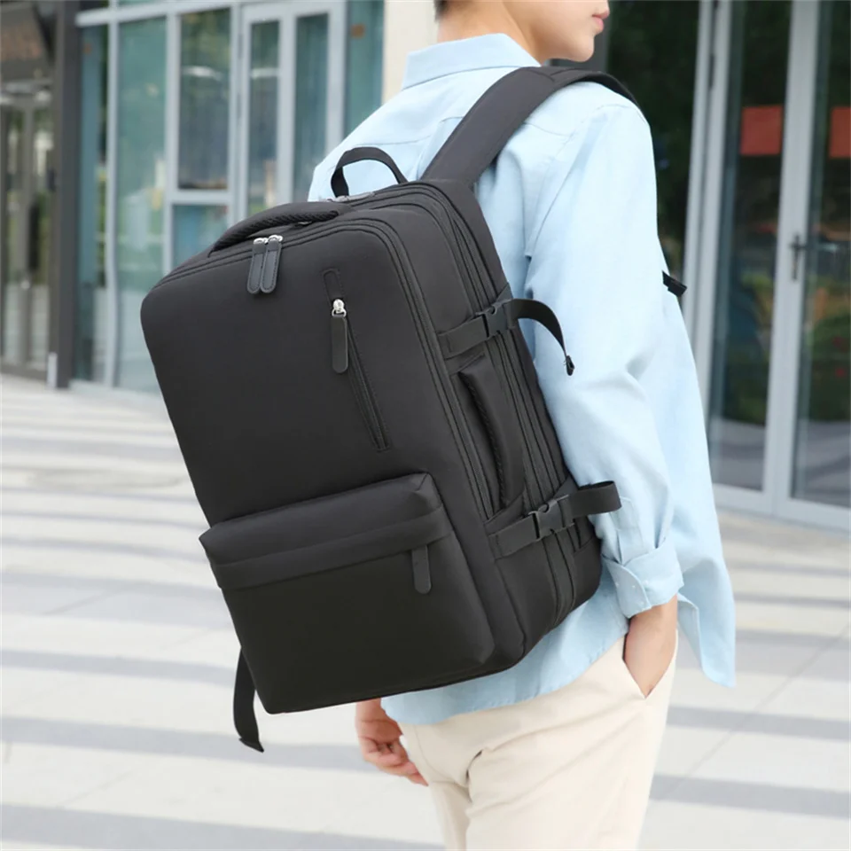 Ladies Fashion Backpack Student Schoolbag Large Capacity  Duffel Bag Travel Bag High Quality Solid Color Simplicity Laptop Bag