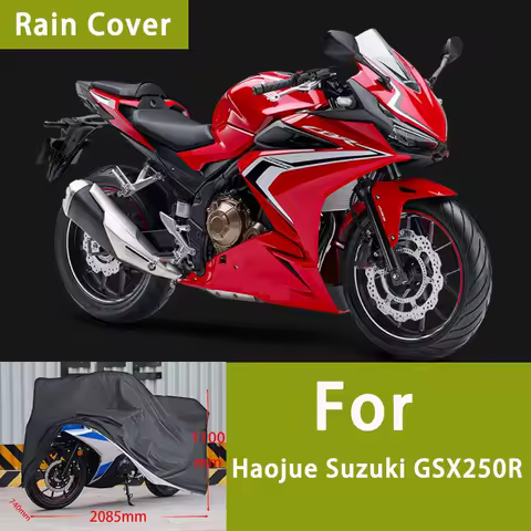 Car Cover Motorcycle Sunscreen Dustproof Earless Thickened Oxford Cloth Rainproof Suitable For Haojue Suzuki GSX250R