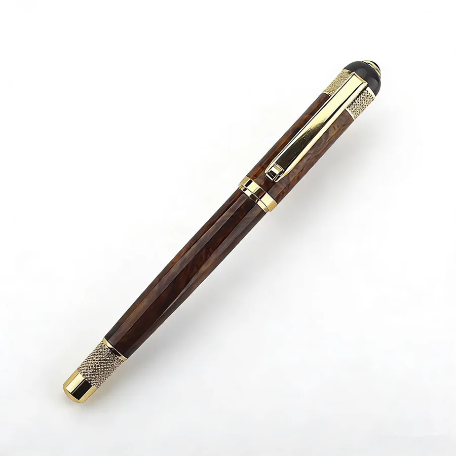 Lüks tükenmez kalem 0.5mm siyah dolum ofis öğrencileri tükenmez kalem/metal tükenmez kalem/jel kalemler hediye kutusu