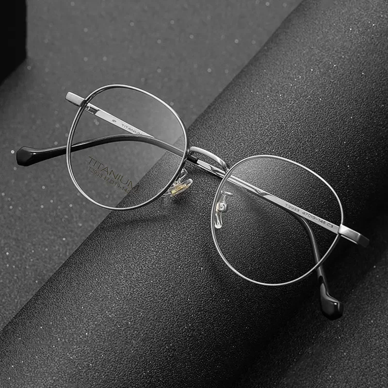 

Full Rim Titanium Frame Glasses For Man and Woman Ultra Light Retro Style Myopia Hyperopia Eyewears Custom Prescription Lenses