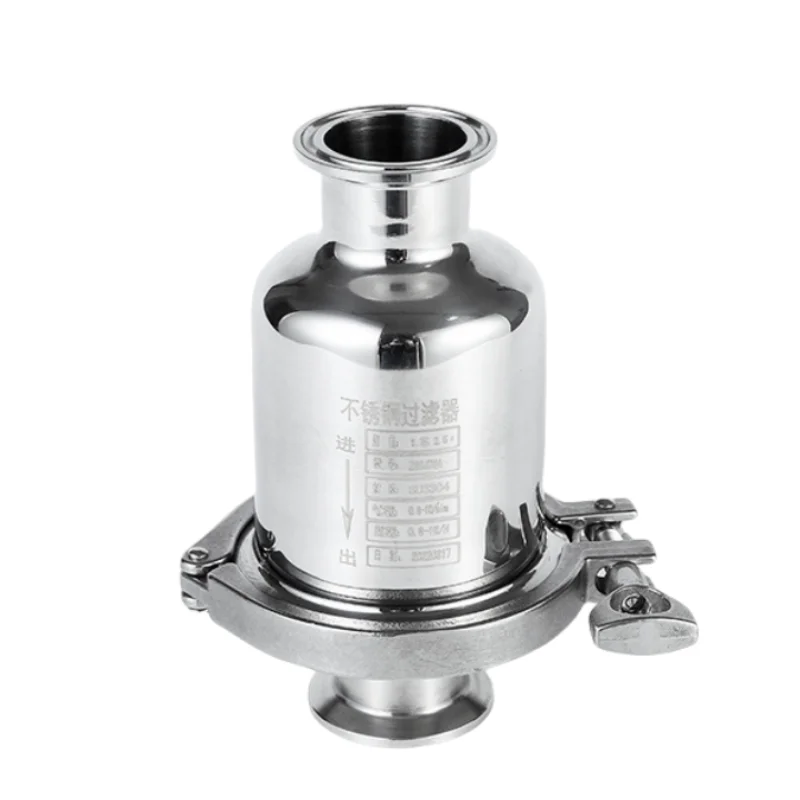 Stainless steel small gas liquid filter 304/316 chuck quick connection precision sterilization filter respirator