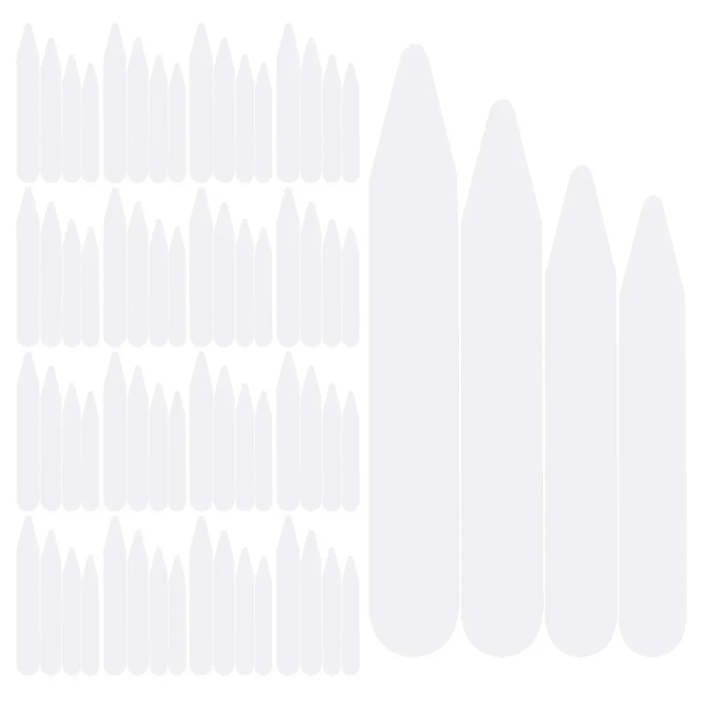 

400pcs Shirt Collar Stays Simple Collar Protectors For Men Smooth Rounded Edges Wrinkle Prevention Dress Shirts Denim Clothes