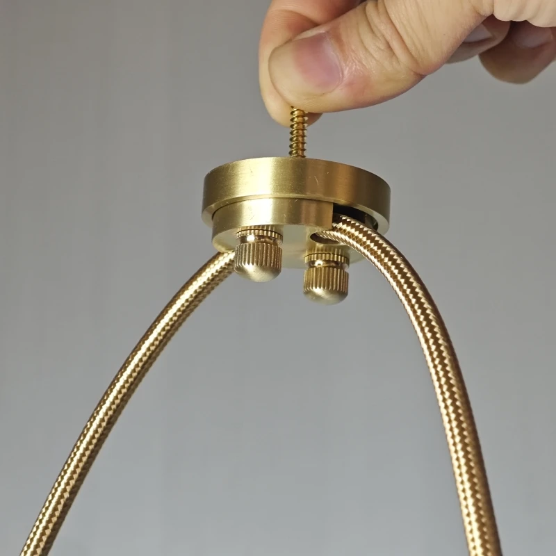Solid Brass Lighting Cable Connector Wire Lock Fitting Adjustable For Ceiling Wire Styling Chandelier Pendant Lamp Hardware