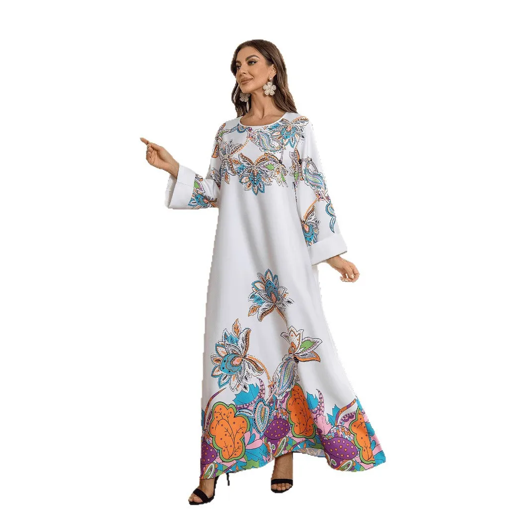 

Ближневосточный халат мусульманское платье модное платье с принтом из бисера Саудовская Абая платье Абая cw11670