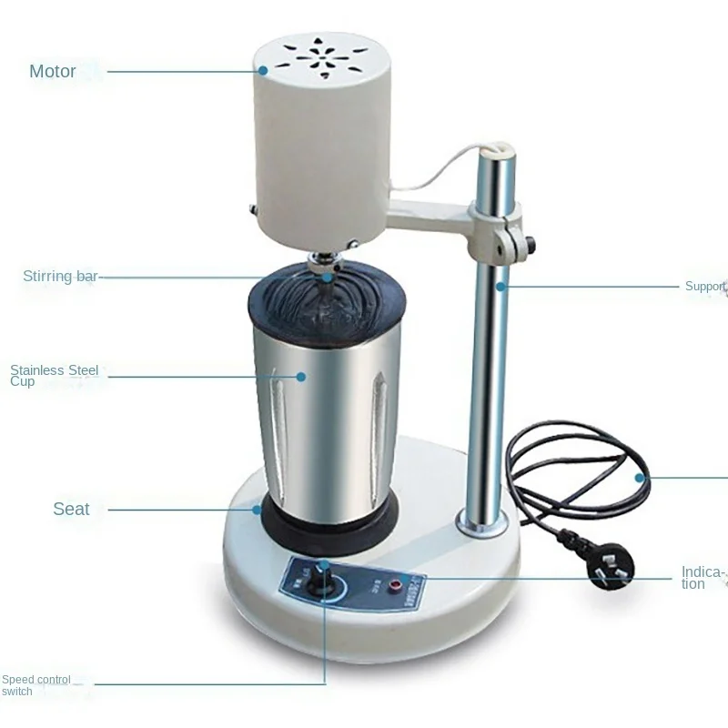 Homogenizator do kruszenia tkanek elektryczny mikser laboratoryjny homogenizator emulgujący 0-12000rpm laboratoryjny szybki JJ-2 maszyna rozpraszająca