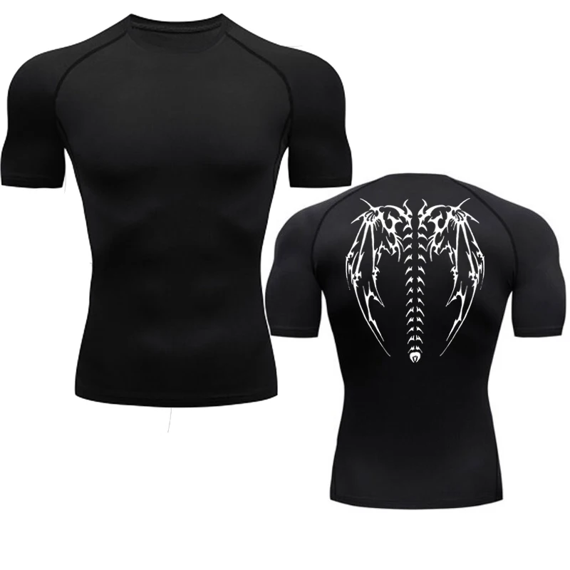 2024 Men's Compression Long Sleeve Black Gym Workout T-Shirt, Quick Drying Breathable T-Shirt, Fitness Training Track Top, S-3XL