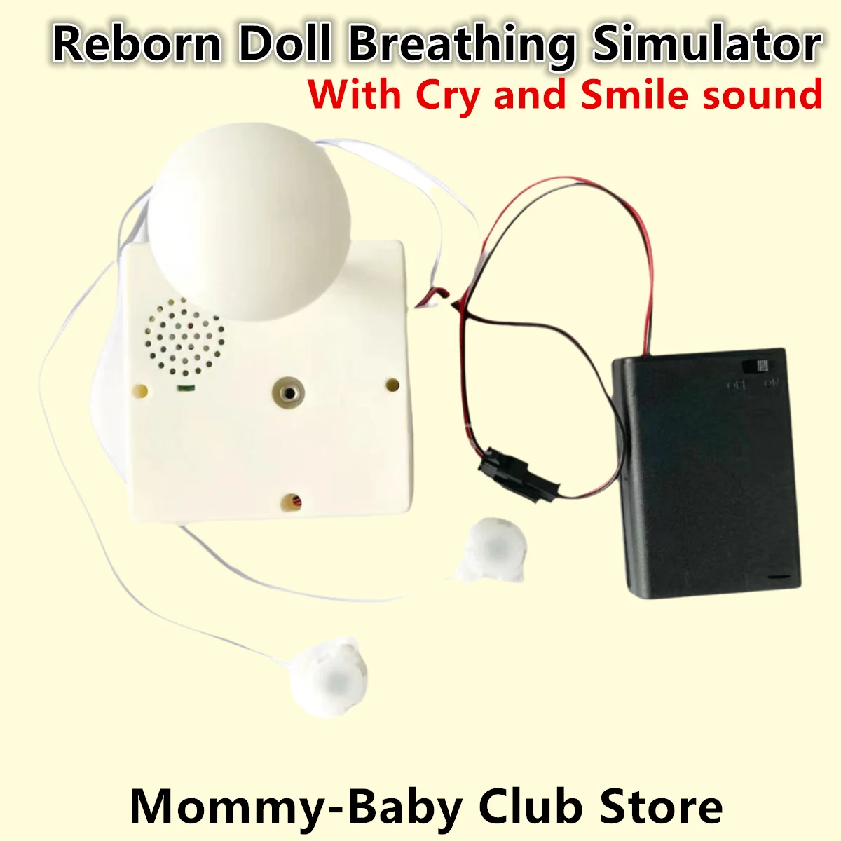 Doll Accessories Breathing Simulator For Reborn Doll Heart Beating With Cry and Smile sound for Plush Toy, Pulsing Device  Gift