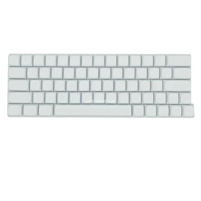 

64PCS Minimalistic White Blank Keycaps XDA Height PBT Sublimations Keycap Set for Mechanical Keyboard Dropship