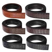 Luxury Men Leather Automatic Ratchet Waist Strap Belt Without Buckle