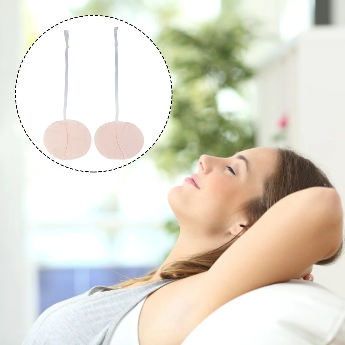 1 زوج وسادة العرق تحت الإبط قابلة لإعادة الاستخدام قابل للغسل منصات امتصاص العرق للرجال النساء قابل للتعديل فستان الحرس وقف العرق غير مرئية #2