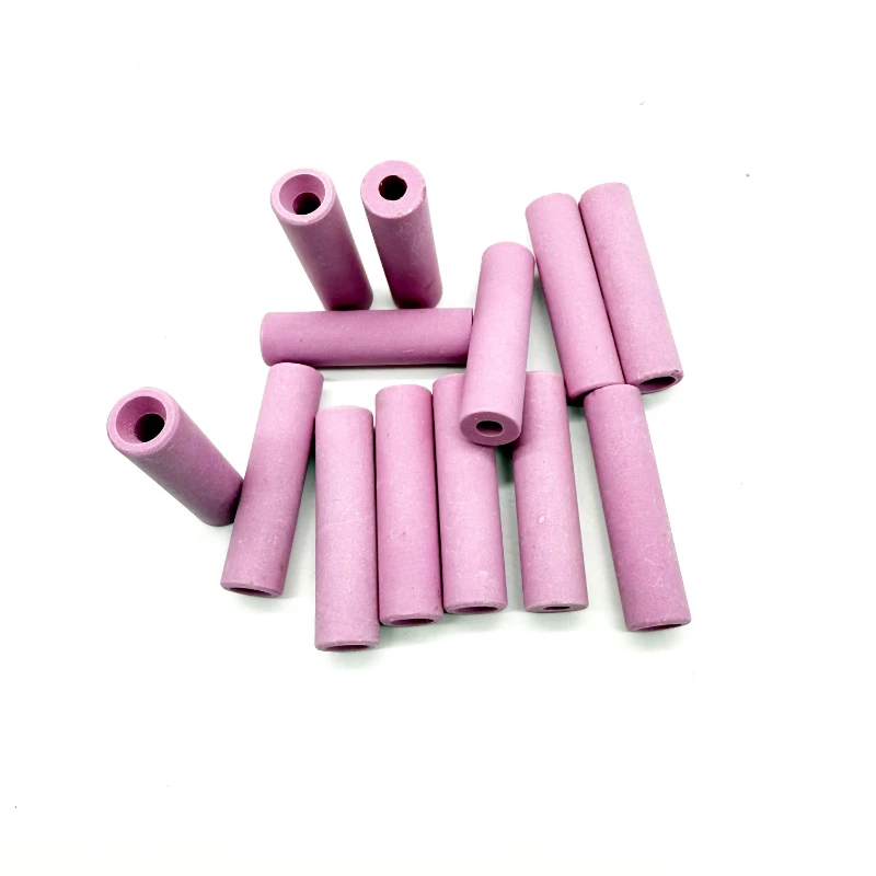 10 Pieces Ceramic Sandblasting Nozzle Porcelain Sandblasting Tip, Size 45*12*5/6mm