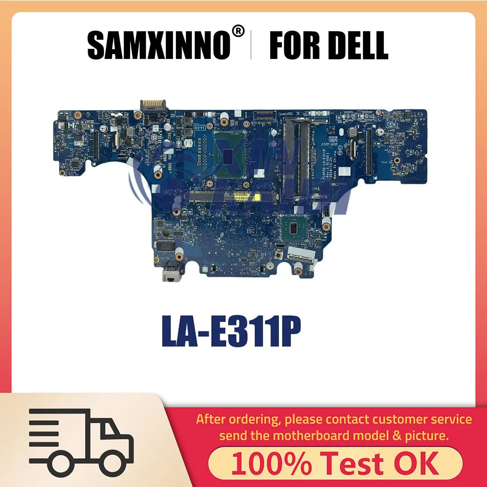 Notebook Motherboard For DELL Latitude 7520 M7520 00G75Y 0H91VT 0W513H 07VJ0M LA-E311P Laptop Mainboard E3 I5 I7 6th 7th CPU