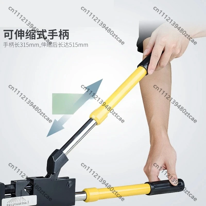 10-240 MM2 Bending Tool KH-230, Long Handle Manual Wire Bending & Compression Tool for Cable Wiring